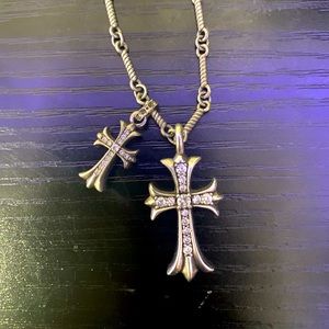 Chrome Hearts Double-Cross Necklace 925